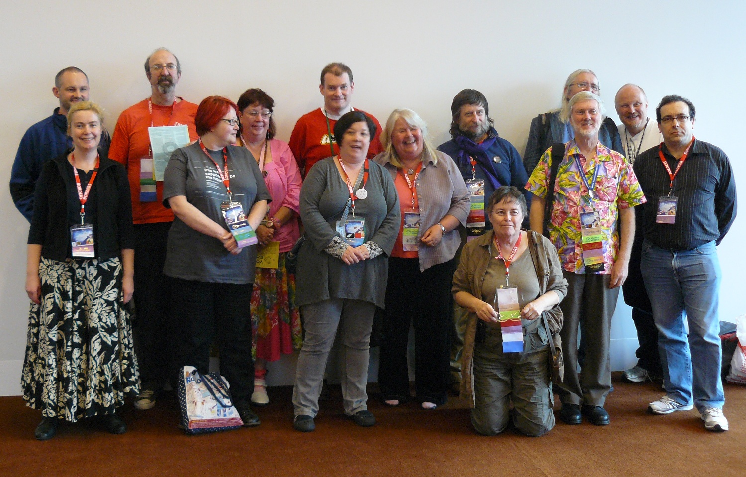 Former GUFF winners gathered at Aussiecon 4, 2010